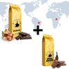 set kavy uganda tmave przena a brasilie fazenda johnny coffee
